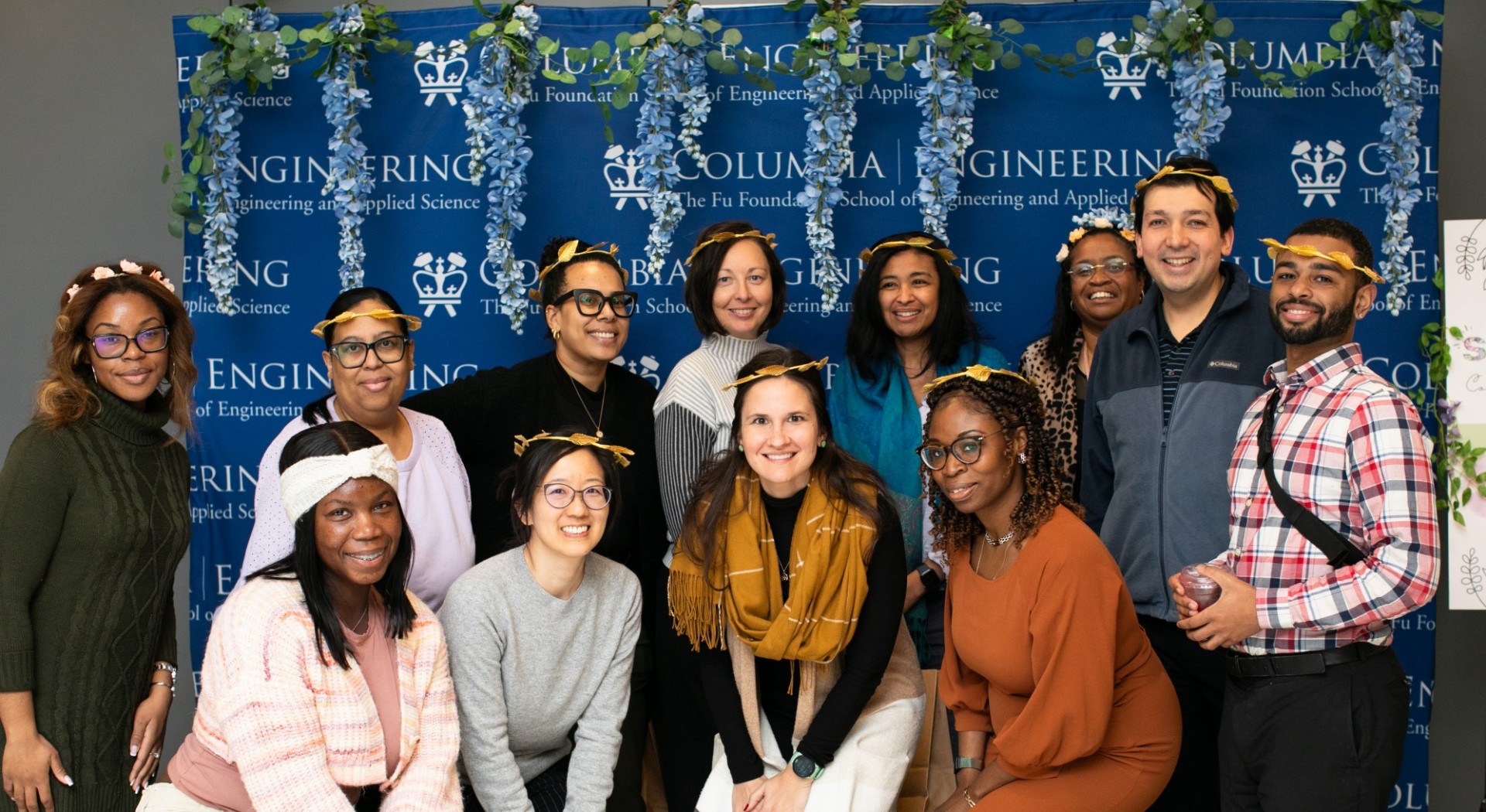 Columbia Engineering Staff posing for a photo